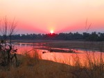 Sunset over Luangwa River
